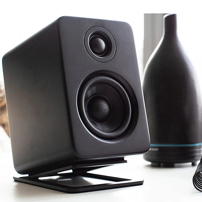Desktop Speaker Stand — Carbon Steel Shock-Absorbing Base for Improved Sound