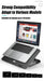 A9 RGB 6-Fan Laptop Cooler - Fits 13-18 inch Laptops, Metal Mesh Stand, 2 USB