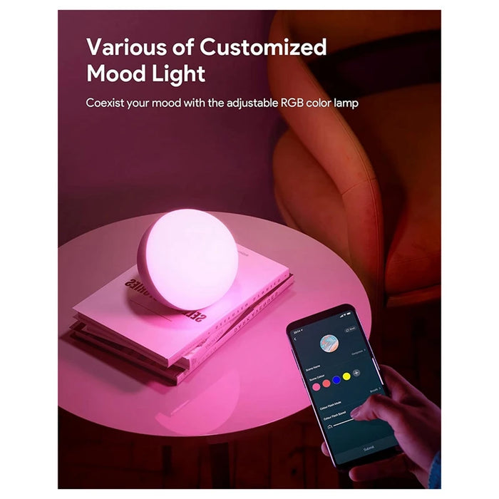 Smart Table Lamp Dimmable Desk Lamp - App/Voice Controlled, Alexa / Hello Google Supported, LED RGB, Colour Changing, Touch Lamp with UK Plug - Ideal for Modern Smart Homes and Tech Enthusiasts