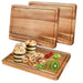 Wooden Cutting Board – Beech or Walnut Chopping Block, Small / Middle / Big