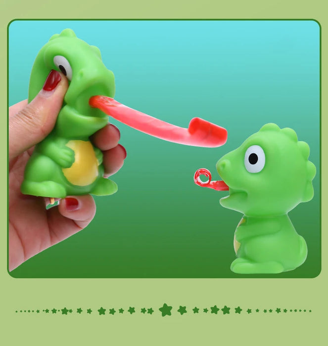 Pinch Frog & Dinosaur Tongue-Out Sensory Fidget Toy – Funny Stress-Relief Gift for Kids & Cats