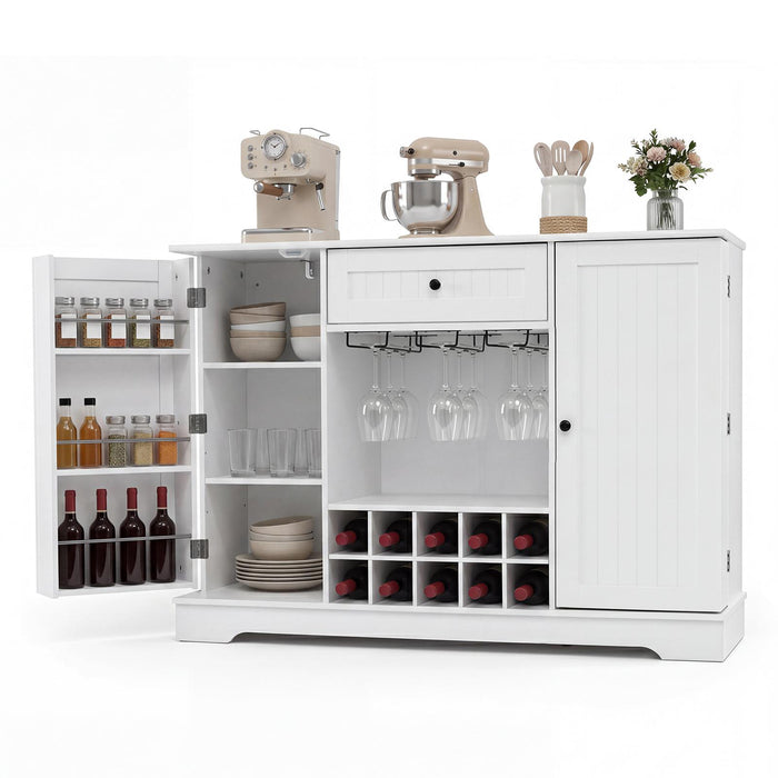 Sideboard Cabinet 120 CM Kitchen Storage Cabinet with Door Shelves-