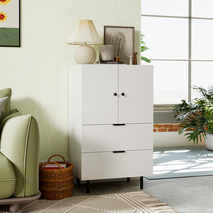 Sideboard Buffet Cabinet 2-Door Serving Cupboard Buffet Table Display Cabinet-