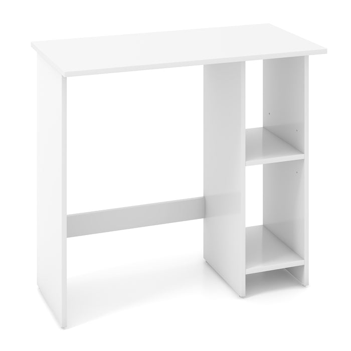 Small Computer Desk with Storage and Adjustable Shelf-