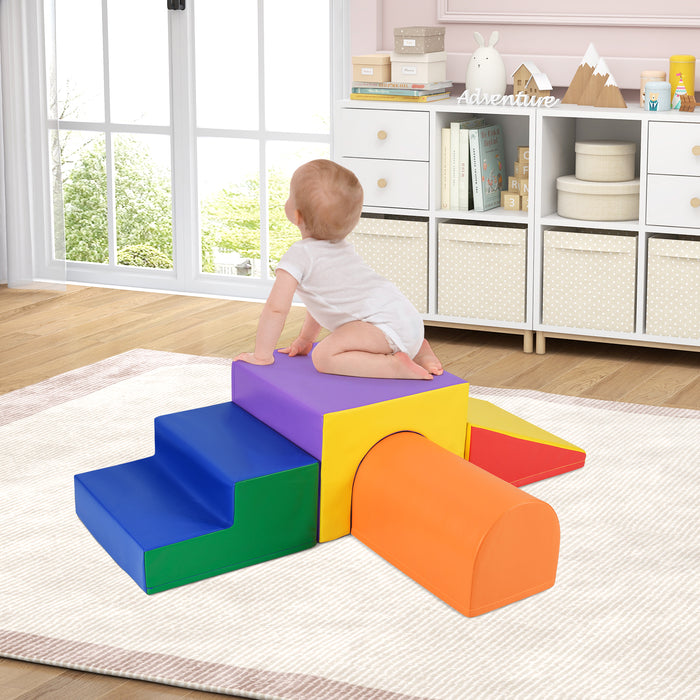Climb and Crawl Foam Block Play Set for Infant Baby and Toddlers-