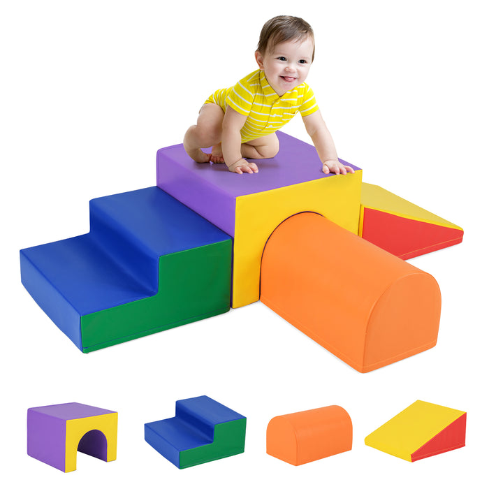 Climb and Crawl Foam Block Play Set for Infant Baby and Toddlers-