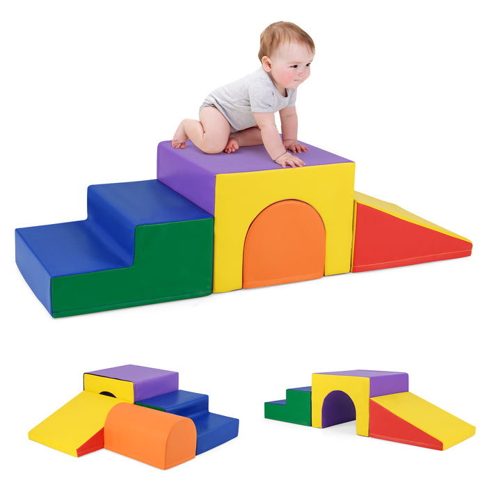 Climb and Crawl Foam Block Play Set for Infant Baby and Toddlers-