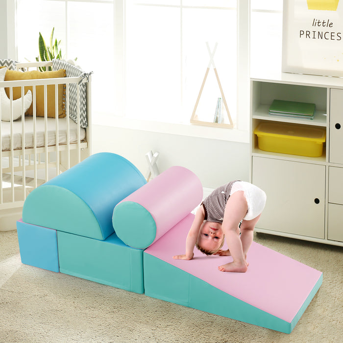 5-Piece Activity Playset - Soft Waterproof Kids Climb and Crawl Toy Set - Ideal for Active Play, Indoor Use