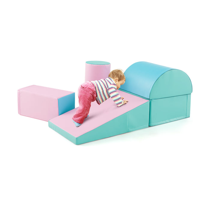 5-Piece Activity Playset - Soft Waterproof Kids Climb and Crawl Toy Set - Ideal for Active Play, Indoor Use