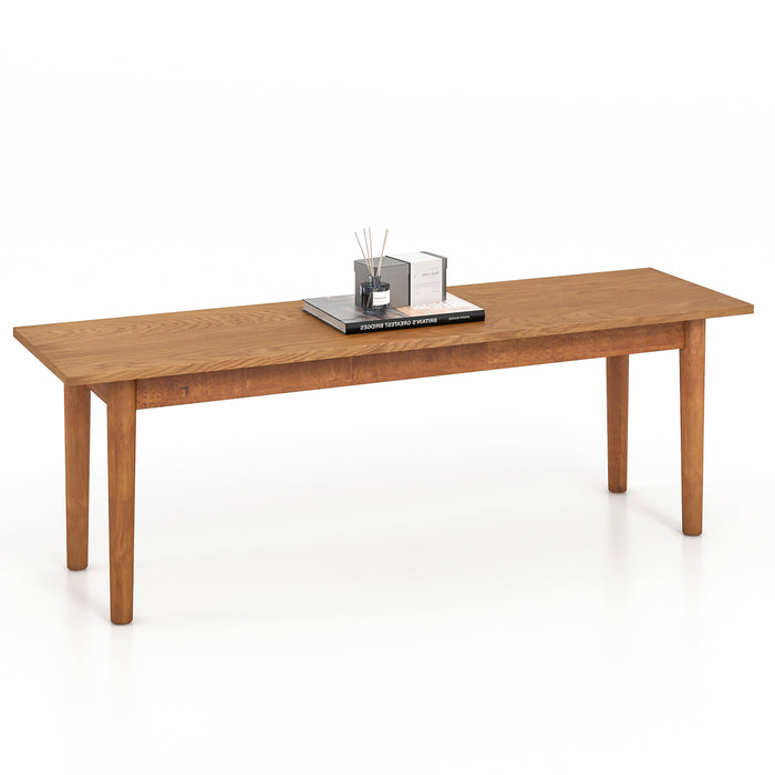 Solid Wood & Rubber Wood - Dining Bench with Sturdy Construction - Ideal for Extra Seating in Dining Area