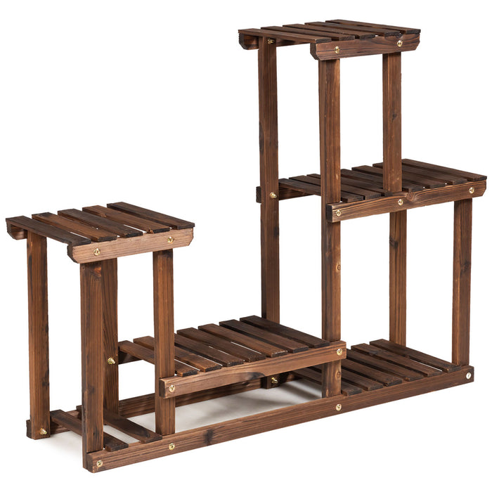 Solid Wood Multi-Layer Plant Stand - Ideal for Balcony, Garden, Patio or Living Room - Perfect Solution for Displaying Plants Stylishly and Efficiently