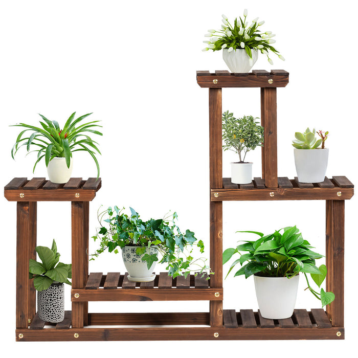 Solid Wood Multi-Layer Plant Stand - Ideal for Balcony, Garden, Patio or Living Room - Perfect Solution for Displaying Plants Stylishly and Efficiently