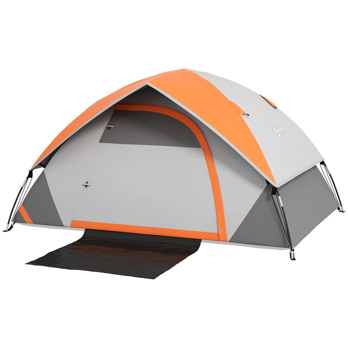 4-5 Person Single Room Tent - 3000mm Waterproof Camping Shelter with Sewn-in Groundsheet - Includes Carry Bag for Easy Transport, Ideal for Family & Group Outings