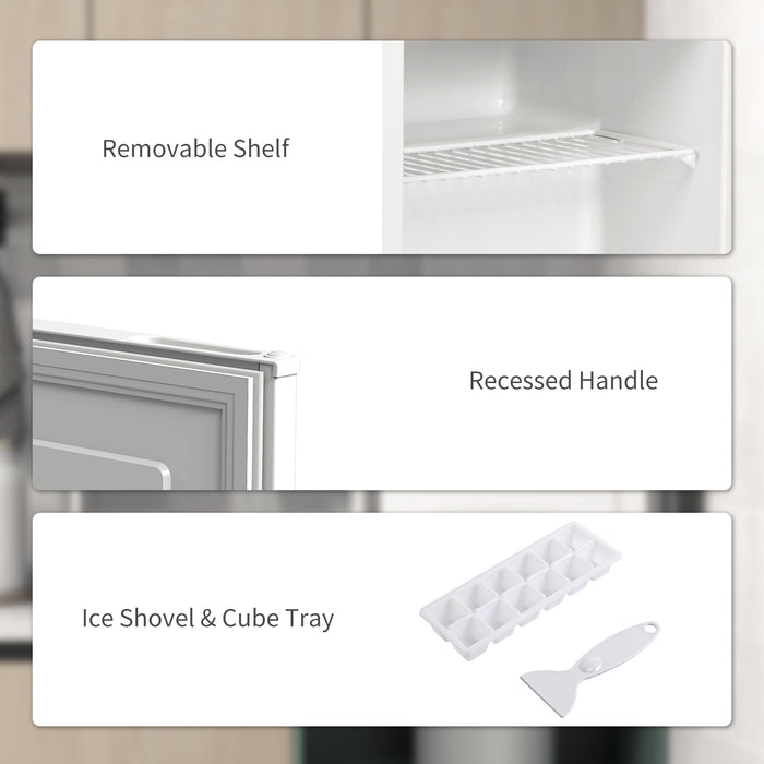 HOMCOM 35L Mini Freezer, -24℃ to -14℃ Temperature - White