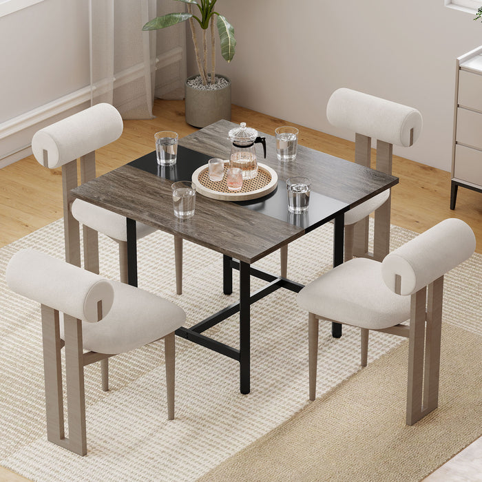 Square Conference Table Meeting Room Table with Thickened Tabletop-