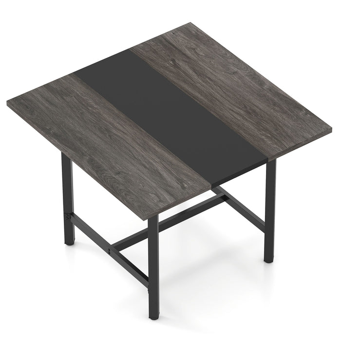 Square Conference Table Meeting Room Table with Thickened Tabletop-