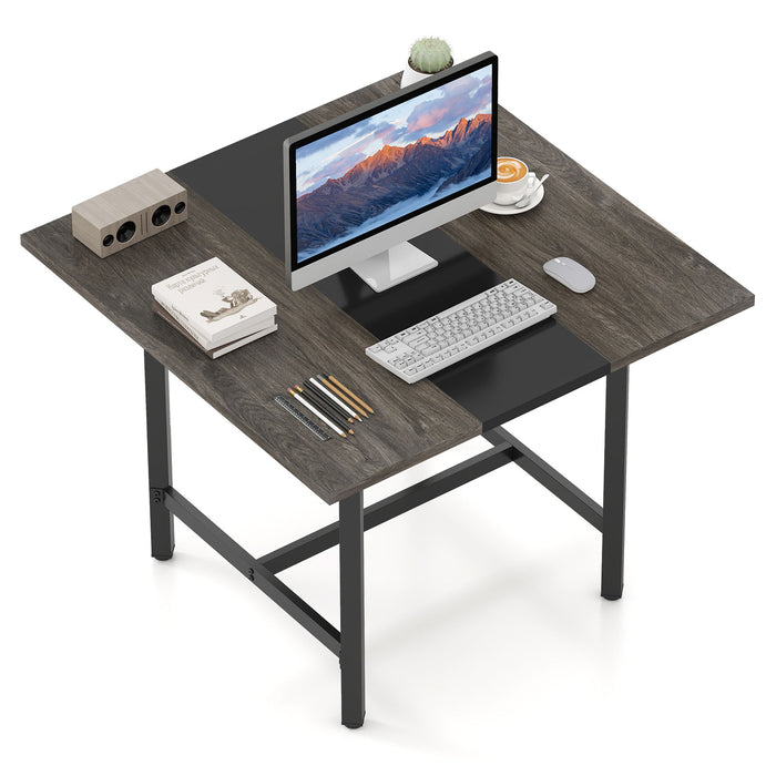 Square Conference Table Meeting Room Table with Thickened Tabletop-