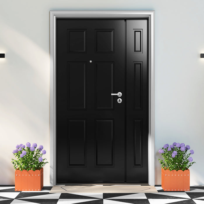 2 Pack Square Planter Box - With Drainage Gaps in Vibrant Orange - Ideal for Home or Office Indoor/Outdoor Gardening