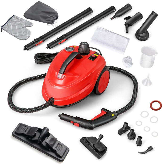 Steam Cleaner 2000W High Pressure Steamer Cleaning Machine with 15-Piece Accessories-