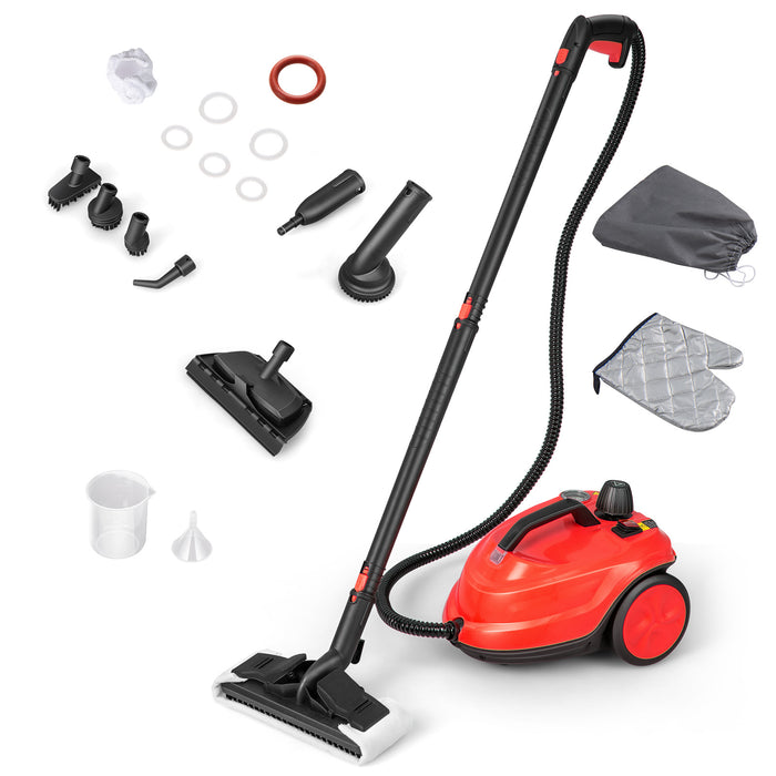 Steam Cleaner 2000W High Pressure Steamer Cleaning Machine with 15-Piece Accessories-