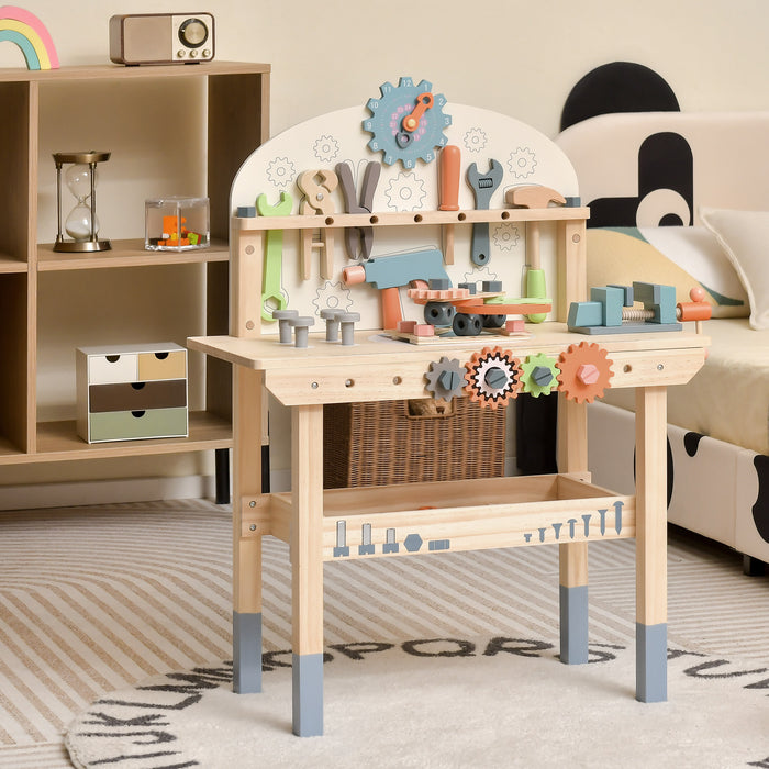 Playtime Workshop - Children's Toy Workbench with Extensive Tool Kit and Lifelike Accessories - Perfect for Inspiring Young Builders and Problem Solvers