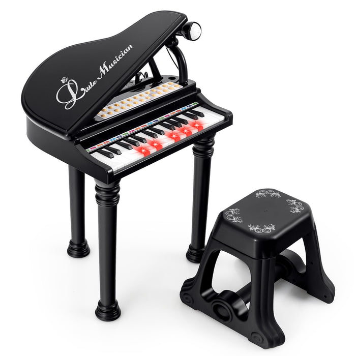 31 Keys Kids Portable Multifunctional Toy Piano with Microphone-