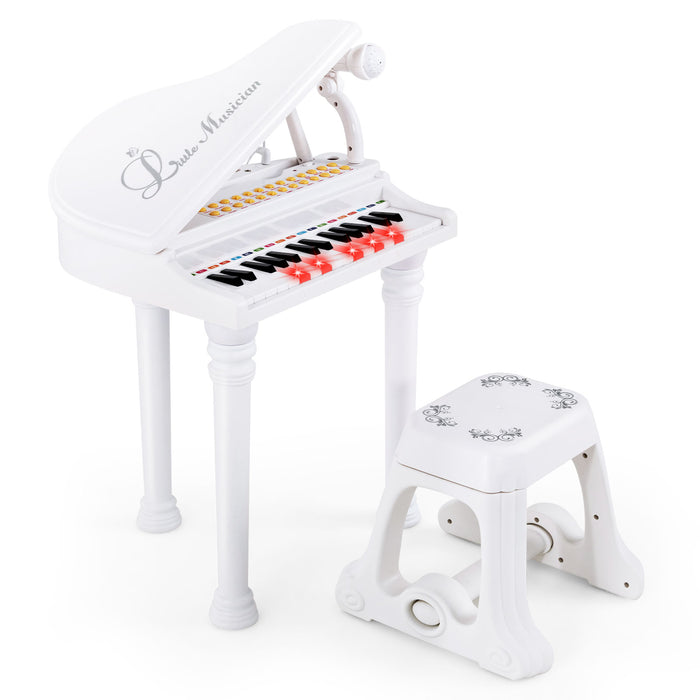 31 Keys Kids Portable Multifunctional Toy Piano with Microphone-