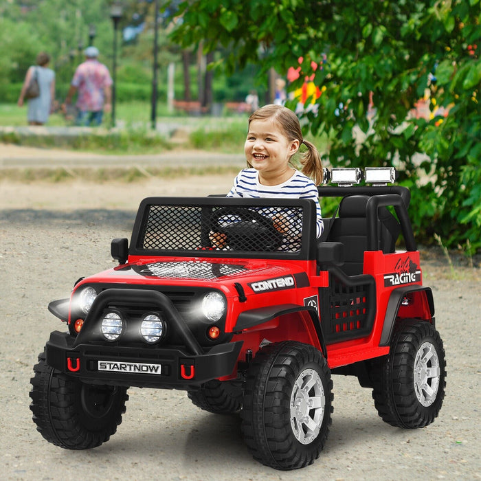 2-Seater Kids Ride-On Truck - Parental Remote Control Feature - Perfect for Children's Outdoor Playtime