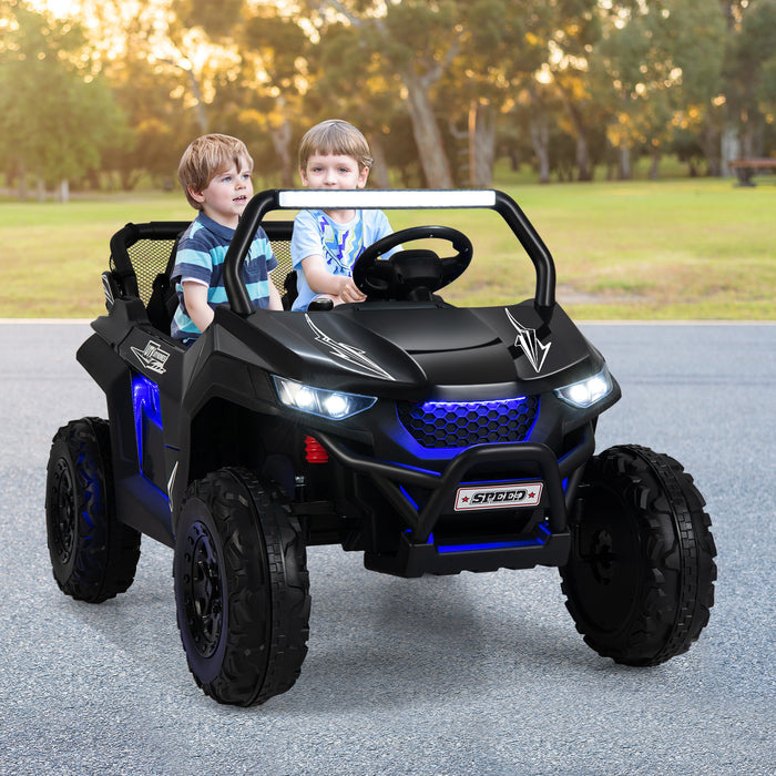 UTV - 12V Electric Battery Powered Truck Car with Remote Control - Ideal for Children's Outdoor Play