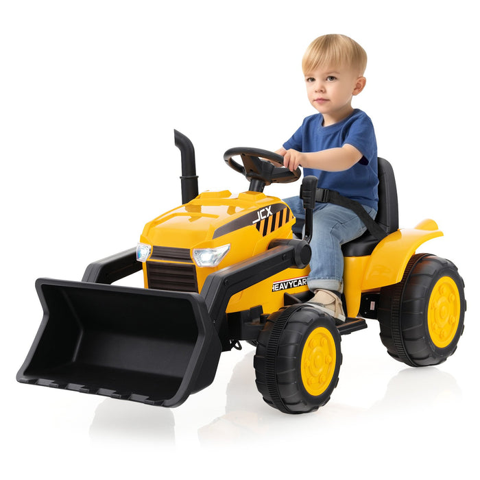 12V Battery Powered Bulldozer Digger with Adjustable Digging Bucket-