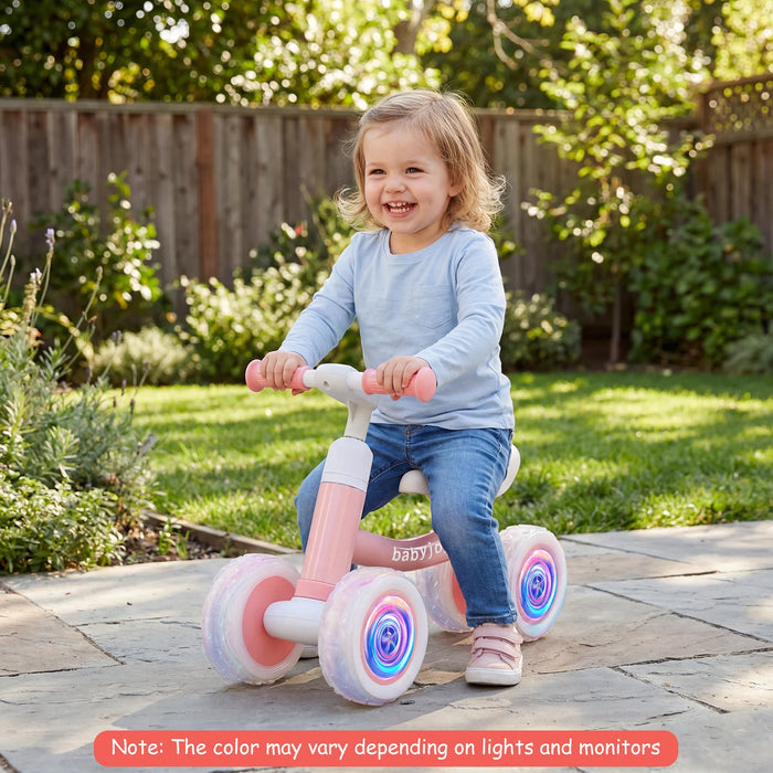 Baby Balance Bike No Pedal Toddler Balance Bike with Adjustable Handlebar and Seat-