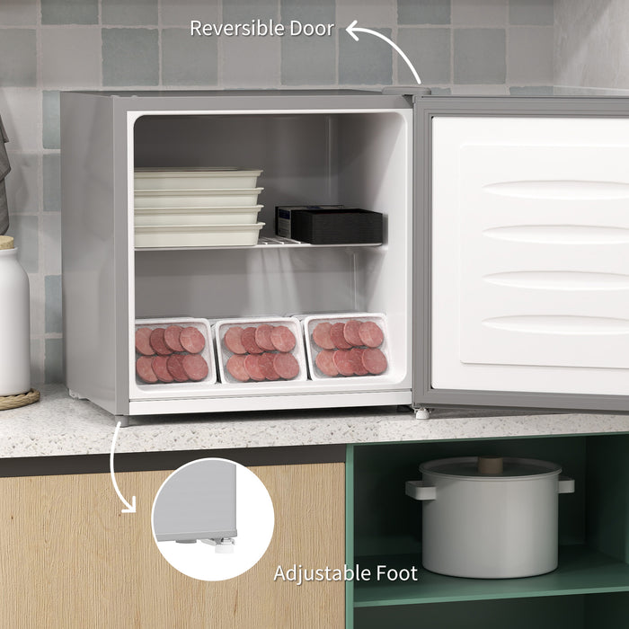 HOMCOM 35L Mini Freezer, -24℃ to -14℃ Temperature - Grey | Aosom UK