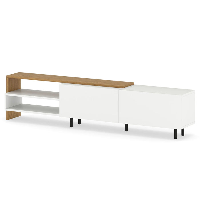 TV Stand for 80 Inches TVs with Storage Shelves and Cabinets-