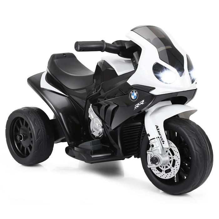 6V Kids Ride on Motorcycle with Training Wheels and Head Light-