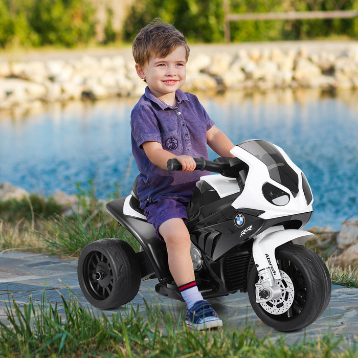 6V Kids Ride on Motorcycle with Training Wheels and Head Light-