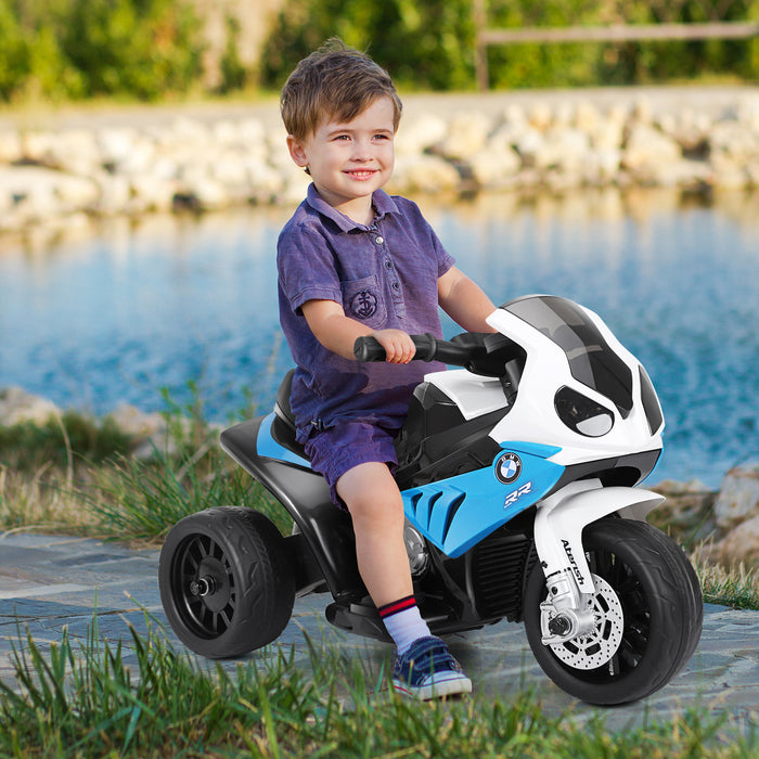 6V Kids Ride on Motorcycle with Training Wheels and Head Light-