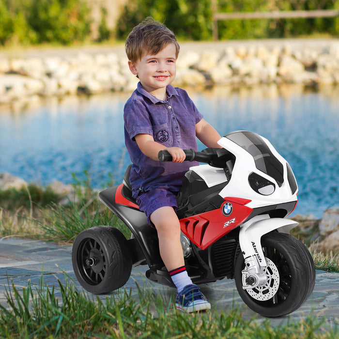 6V Kids Ride on Motorcycle with Training Wheels and Head Light-