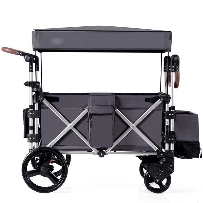Twin Baby Double Stroller Wagon - Push Pull Functionality for Easy Movement - Ideal for Parents Handling Two Kids