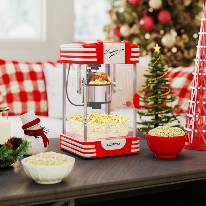 Theater Style Popcorn Machine with Stainless Steel Kettle-