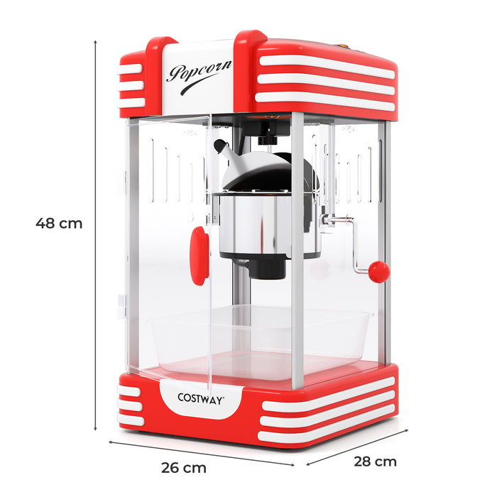 Theater Style Popcorn Machine with Stainless Steel Kettle-
