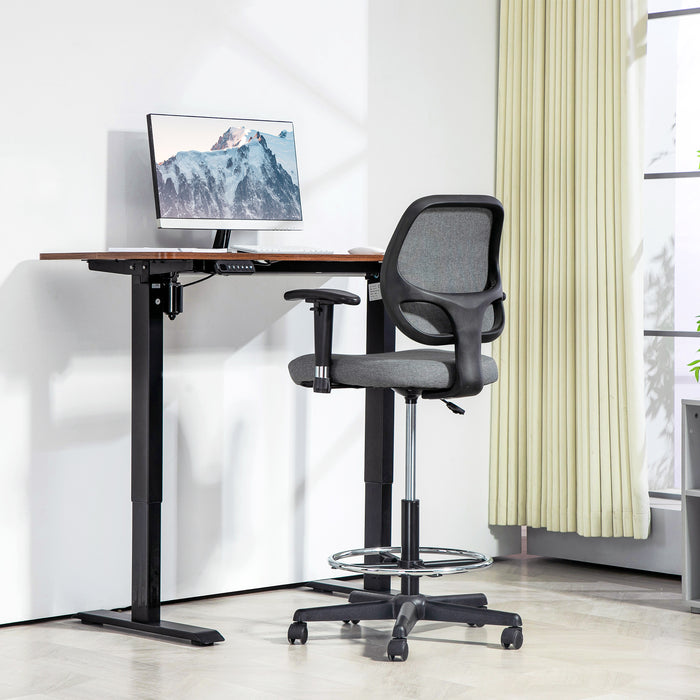 Ergonomic Mesh Back Drafting Chair - Adjustable Height & Comfortable Design for Draughtsmen - Ideal for Extended Sitting & Drawing Sessions