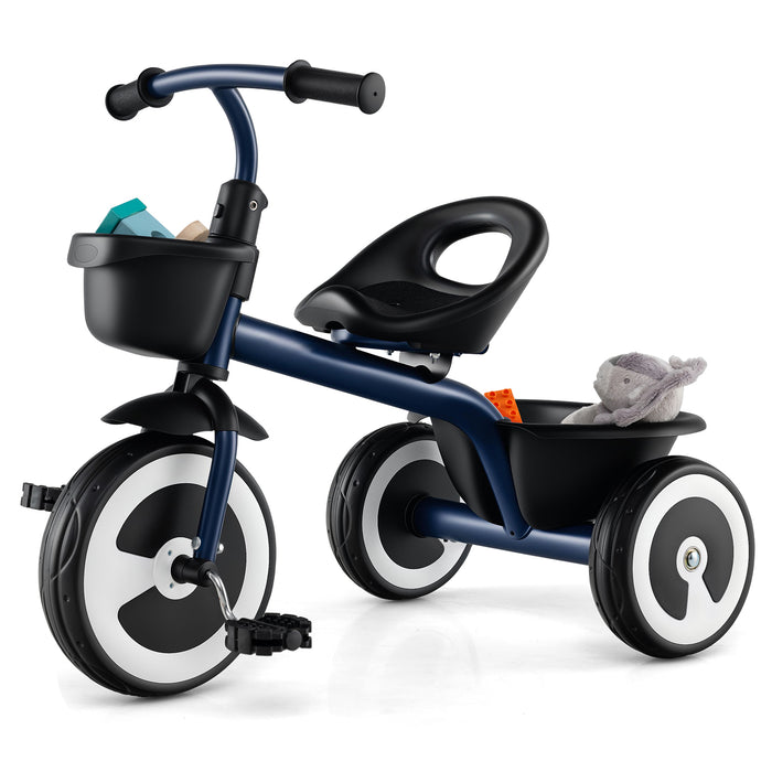 Toddler Tricycle Kids Trike with Adjustable Seat for 1.5-5 Years Old-