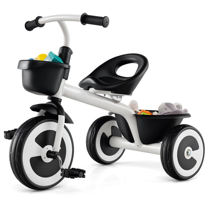 Toddler Tricycle Kids Trike with Adjustable Seat for 1.5-5 Years Old-