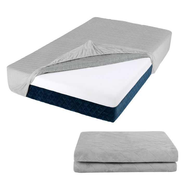 Twin/Queen/ Luxury Super Soft Velvet Mattress Protector-