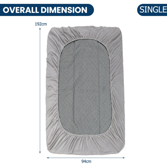 Twin/Queen/ Luxury Super Soft Velvet Mattress Protector-