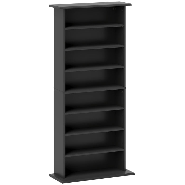 HOMCOM 360 CD/185 DVD/185 Blu-ray Storage Unit - Black