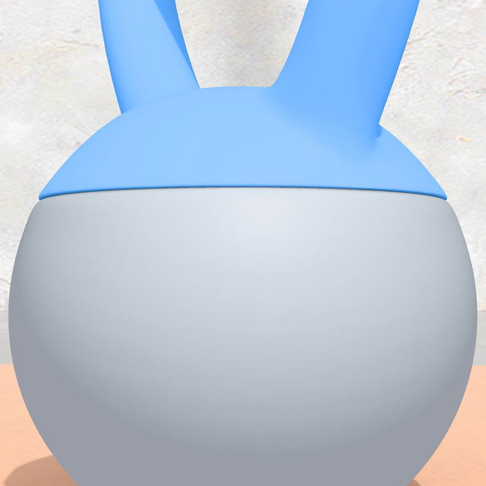 SPORTNOW 4KG Soft Kettlebell, Kettlebell with Non-Slip Handle for Home Gym, Weight Lifting, Strength Training, Light Blue/Grey