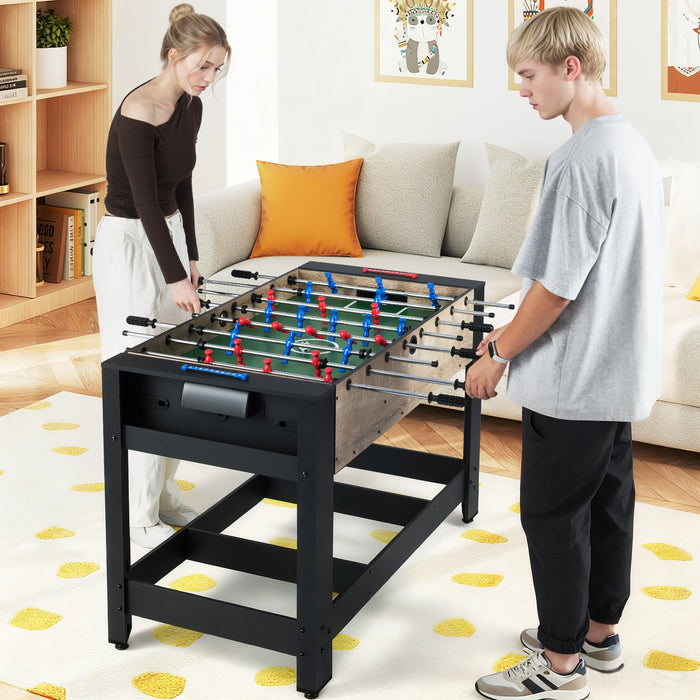 2-in-1 Swivel Multi Game Table 122 cm Foosball and Pool Combo Table-