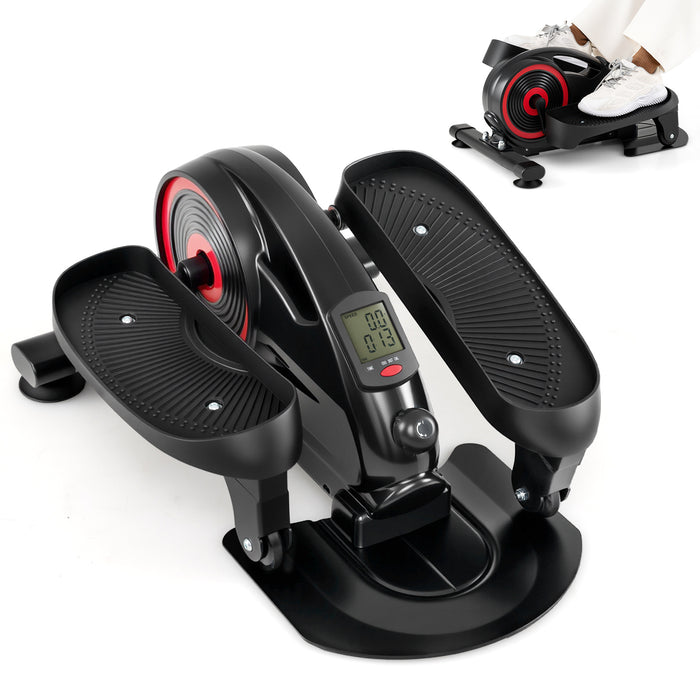 Under Desk Elliptical Pedal Exerciser Adjustable Magnetic Resistance and Whisper Quiet-