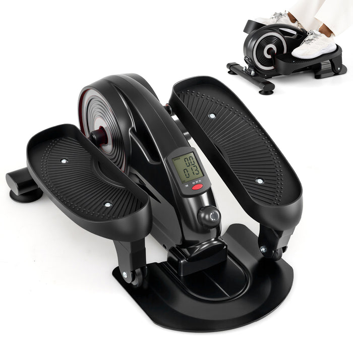 Under Desk Elliptical Pedal Exerciser Adjustable Magnetic Resistance and Whisper Quiet-